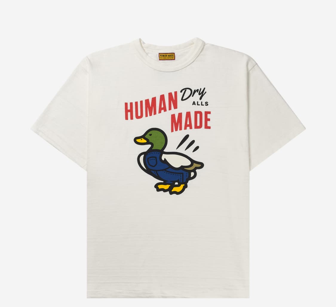 새상품급⭐️Human made 그래픽 티셔츠 반팔 화이트 xl 팔아요 상품이미지1