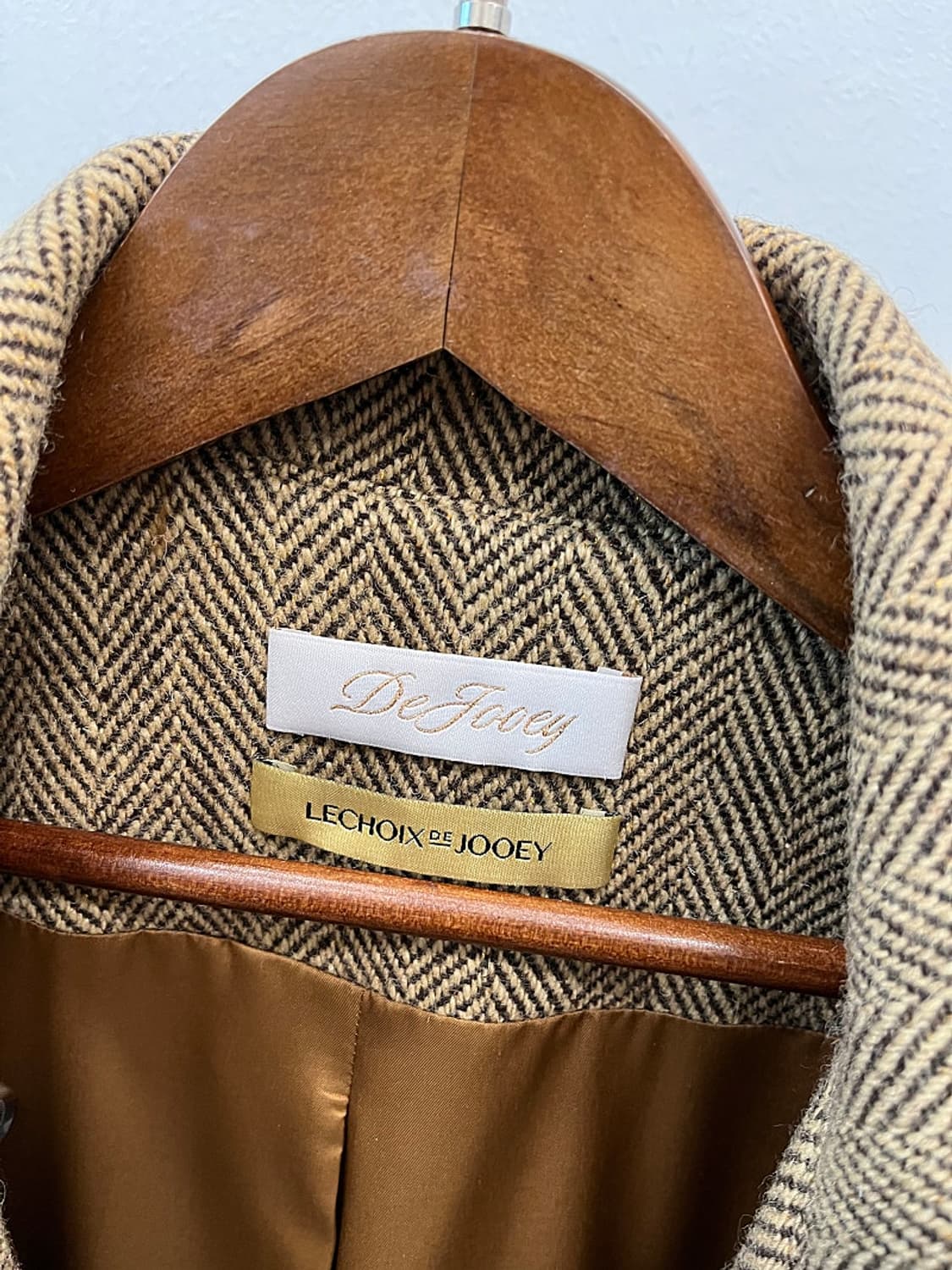 여) 드주이 헤링본 롱코트  상품이미지4