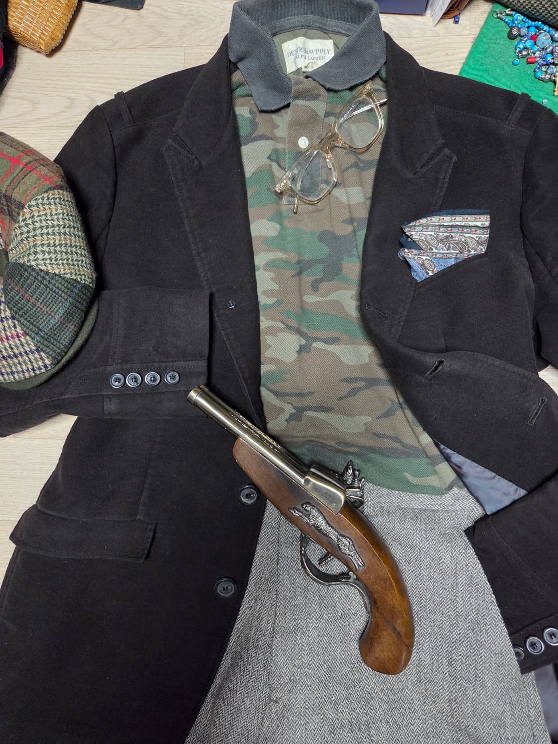 SOLID HOMME 솔리드옴므 우영미 헌팅 블레이저 자켓 수트 정장  상품이미지5