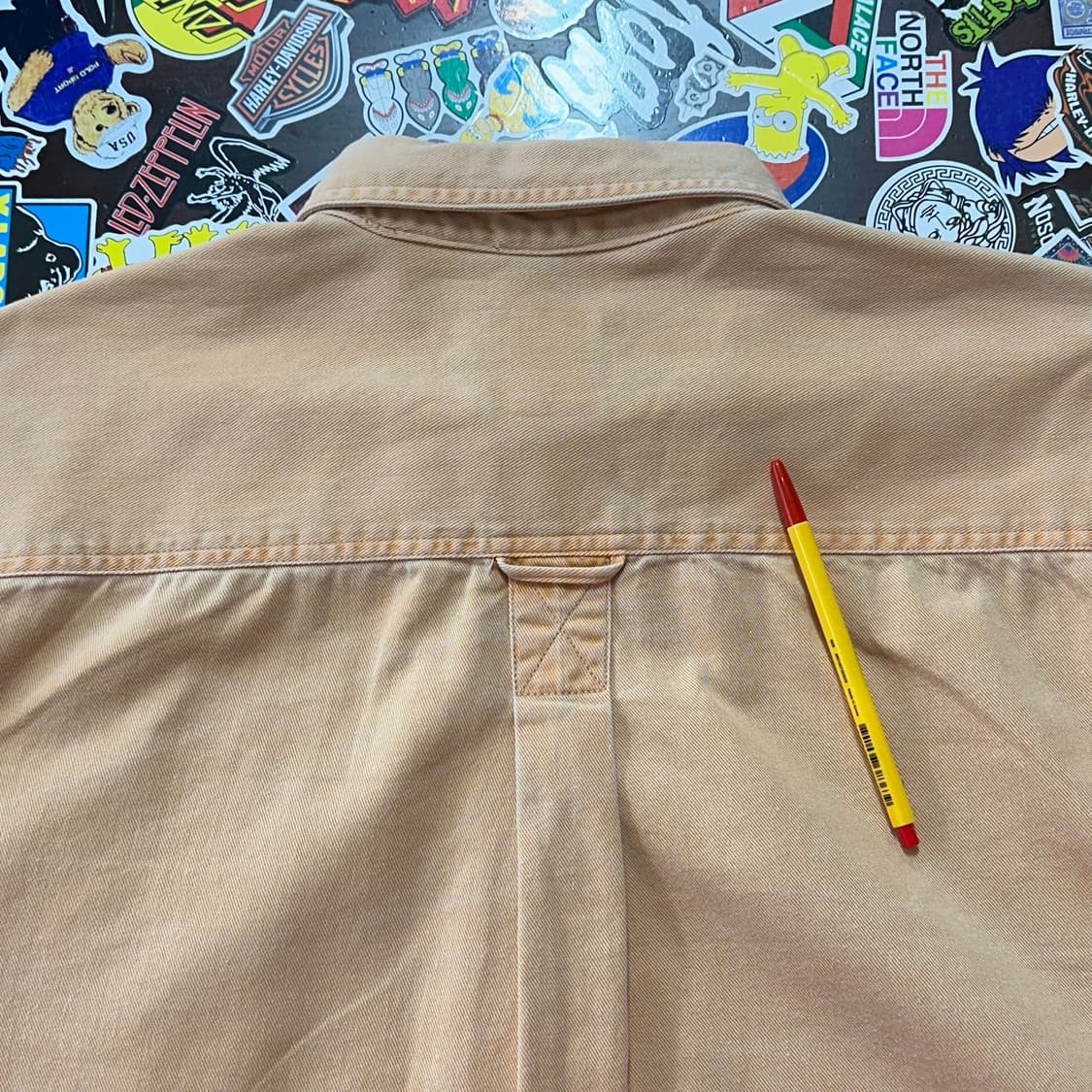 8~90s 올드 갭 코튼 트윌 워크 셔츠 L 상품이미지6