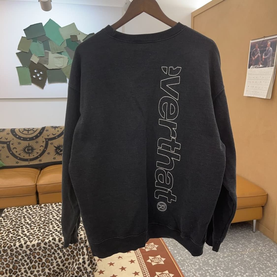 디스이즈네버댓 스트릿 힙합 스티치 스펠로고 맨투맨 XL C08769 상품이미지4