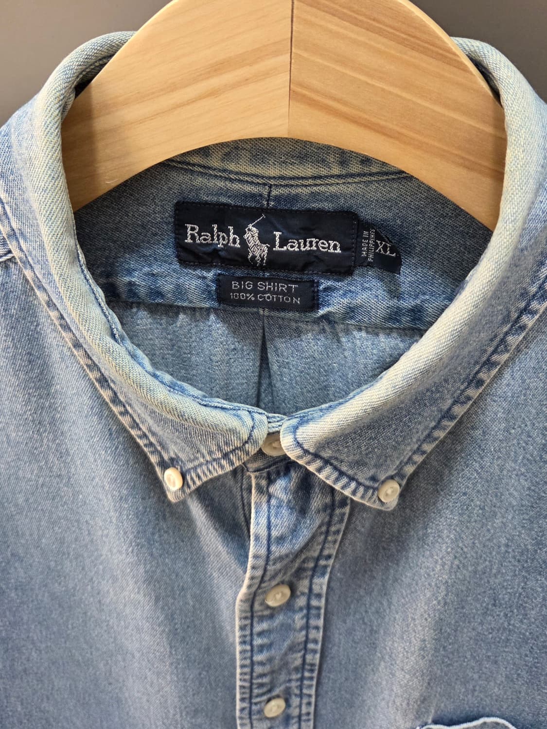 폴로 데님 빅셔츠 XL 상품이미지2