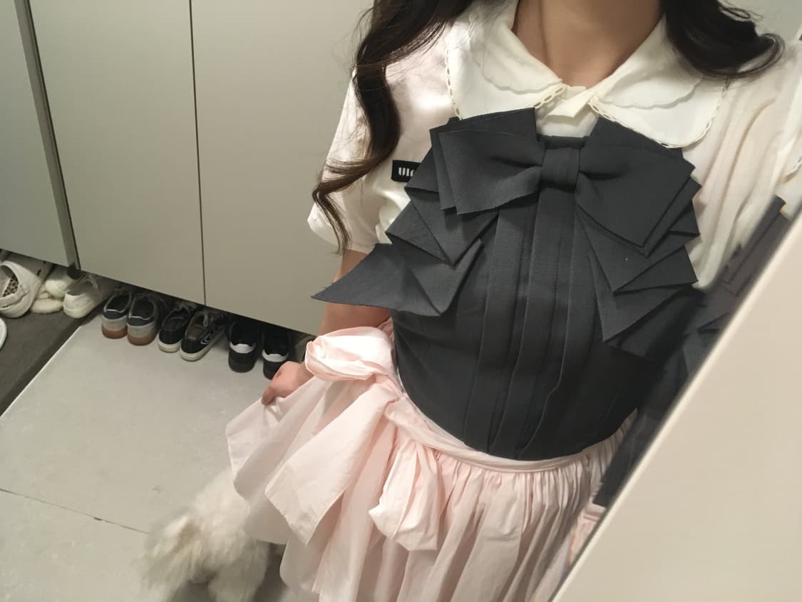 미우미우 핑크 치마 상품이미지1