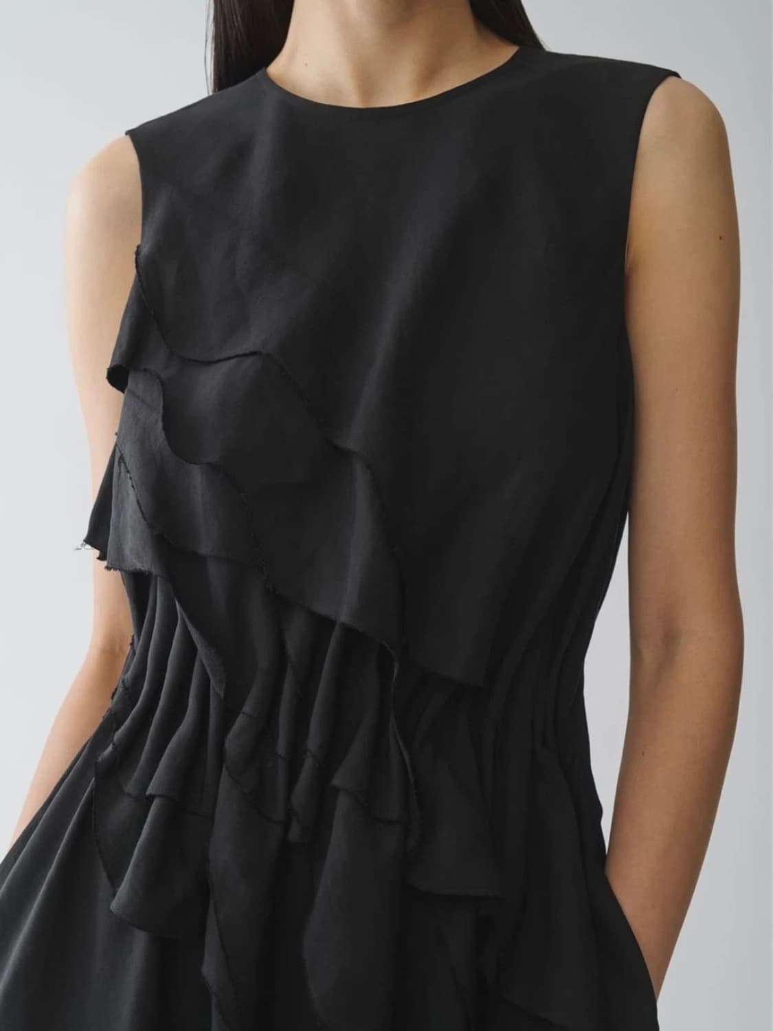 COS 레이어드 린넨 드레스 상품이미지1