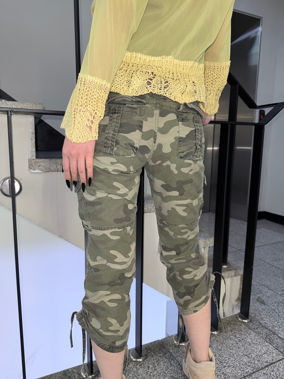 camo cargo capri pants 상품이미지3
