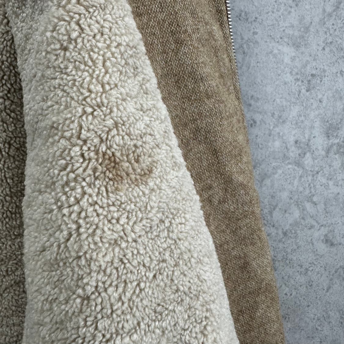 Free 여자 안감 퍼 투웨이 울 점퍼 상품이미지5