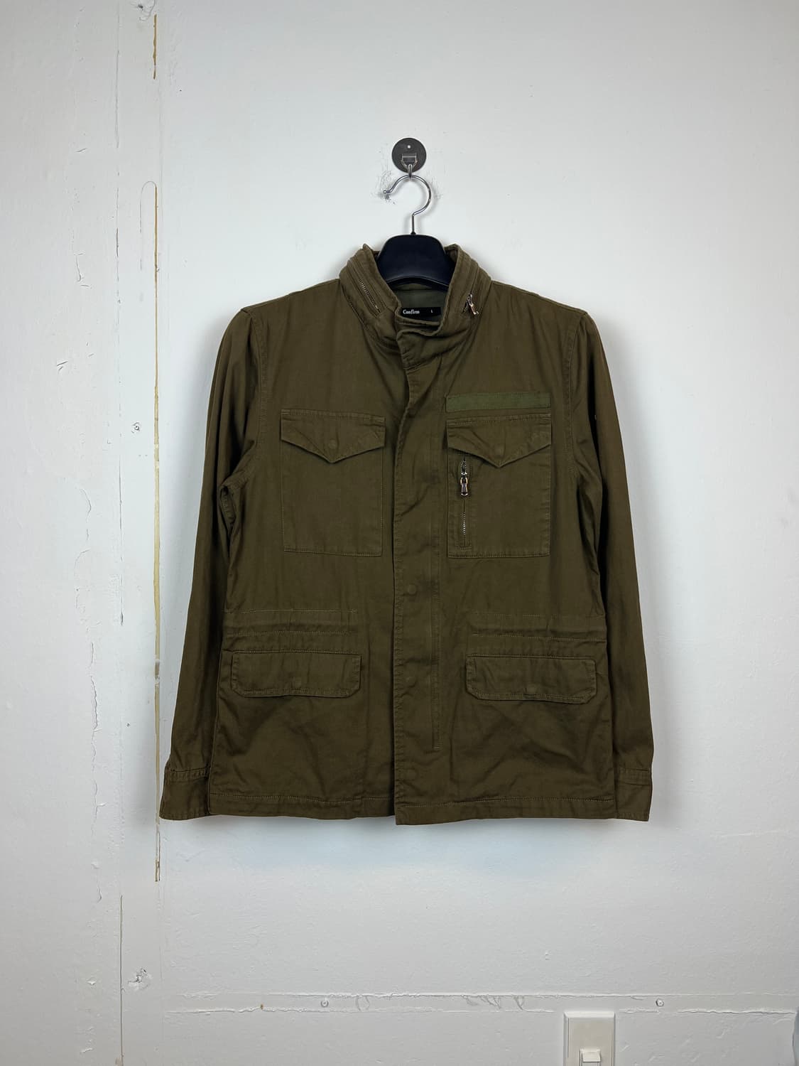 O179 Confirm 카키 포켓디테일 야상 자켓 L 상품이미지1