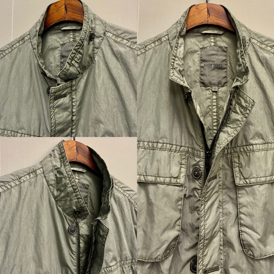 (100)series 시리즈 나일론 피그먼트다잉 필드 사파리자켓 야상 상품이미지3