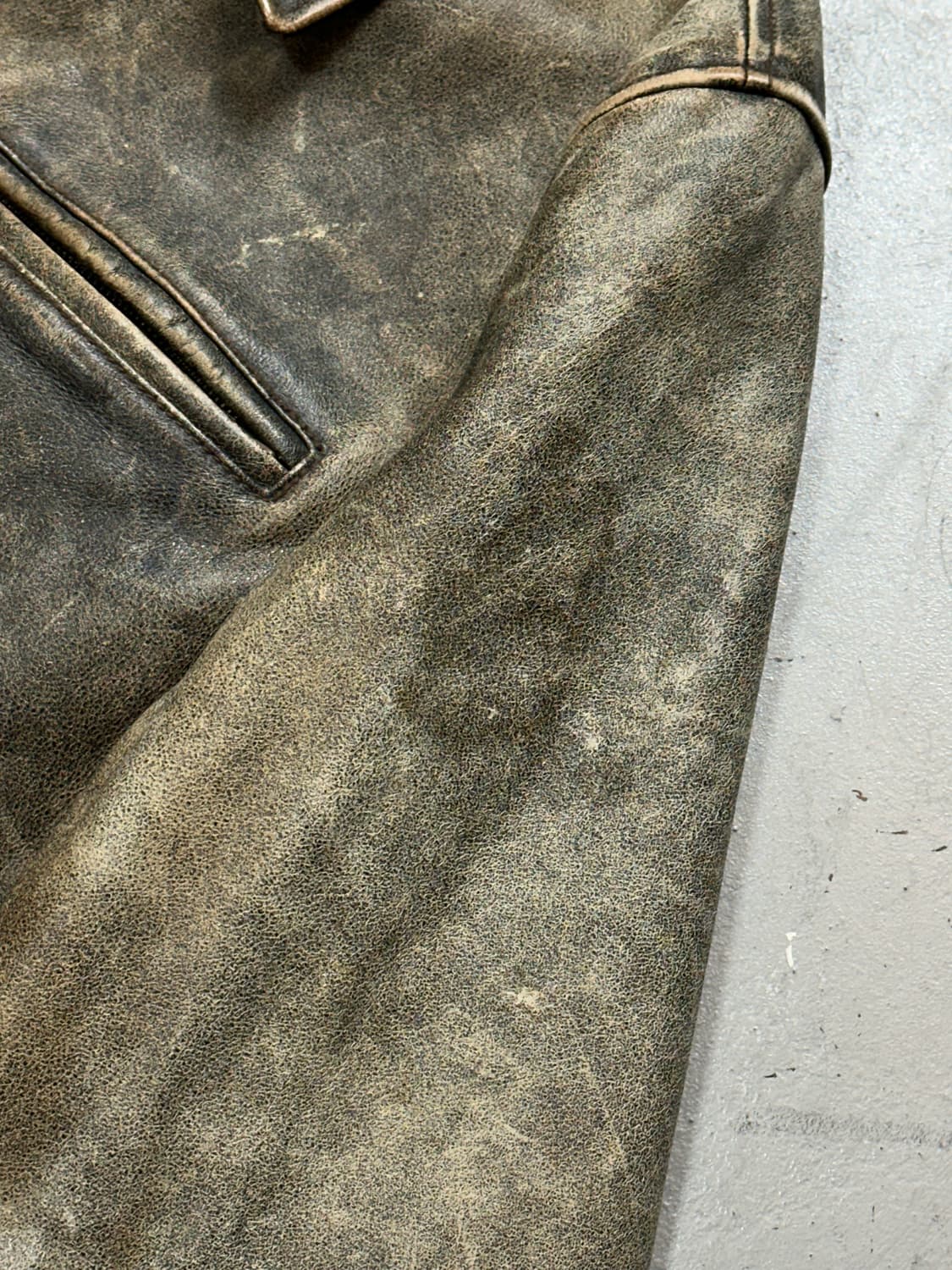 00's 디스 레더 자켓 빈티지 라이더 자켓 상품이미지7