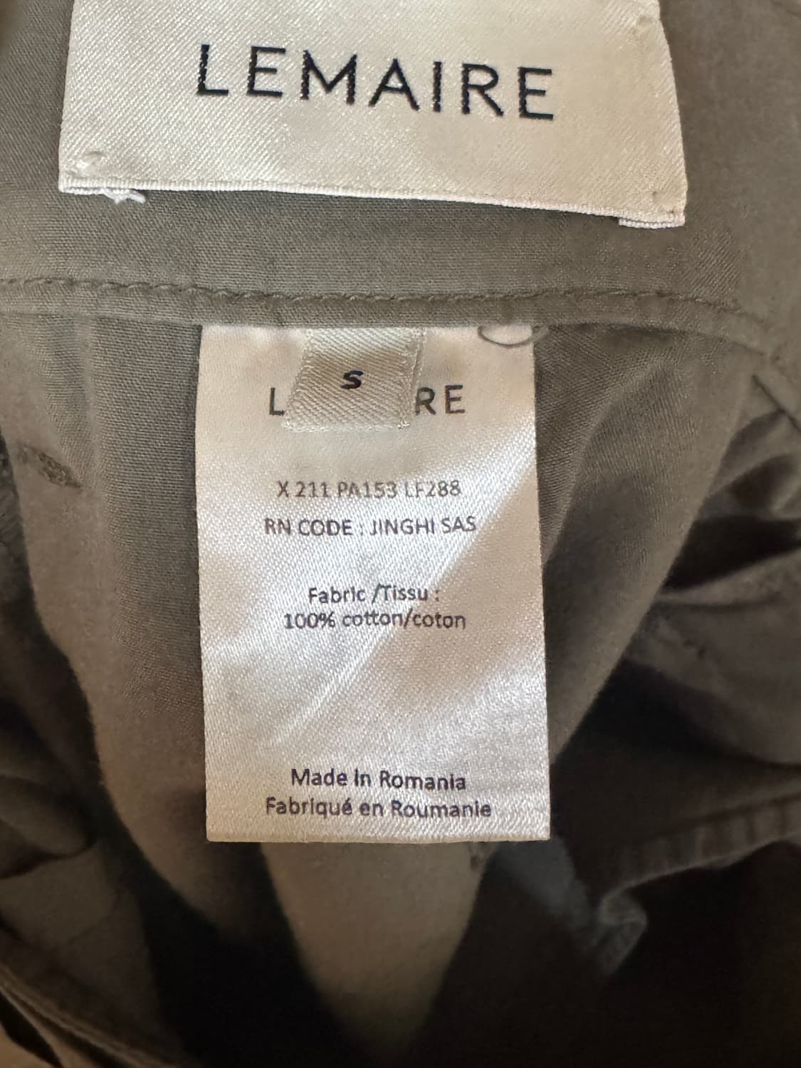 르메르 애쉬 그레이 셋업 상품이미지2