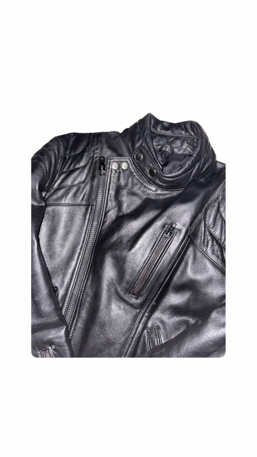 Real Leather Biker Jacket 상품이미지4