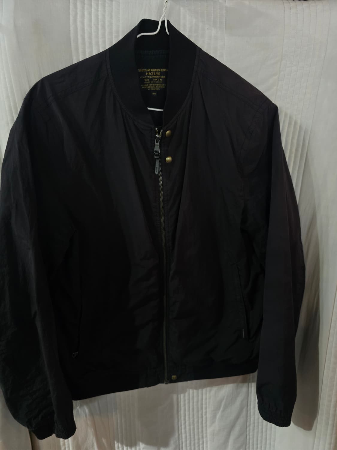 헤지스 블랙 봄버 자켓 상품이미지2