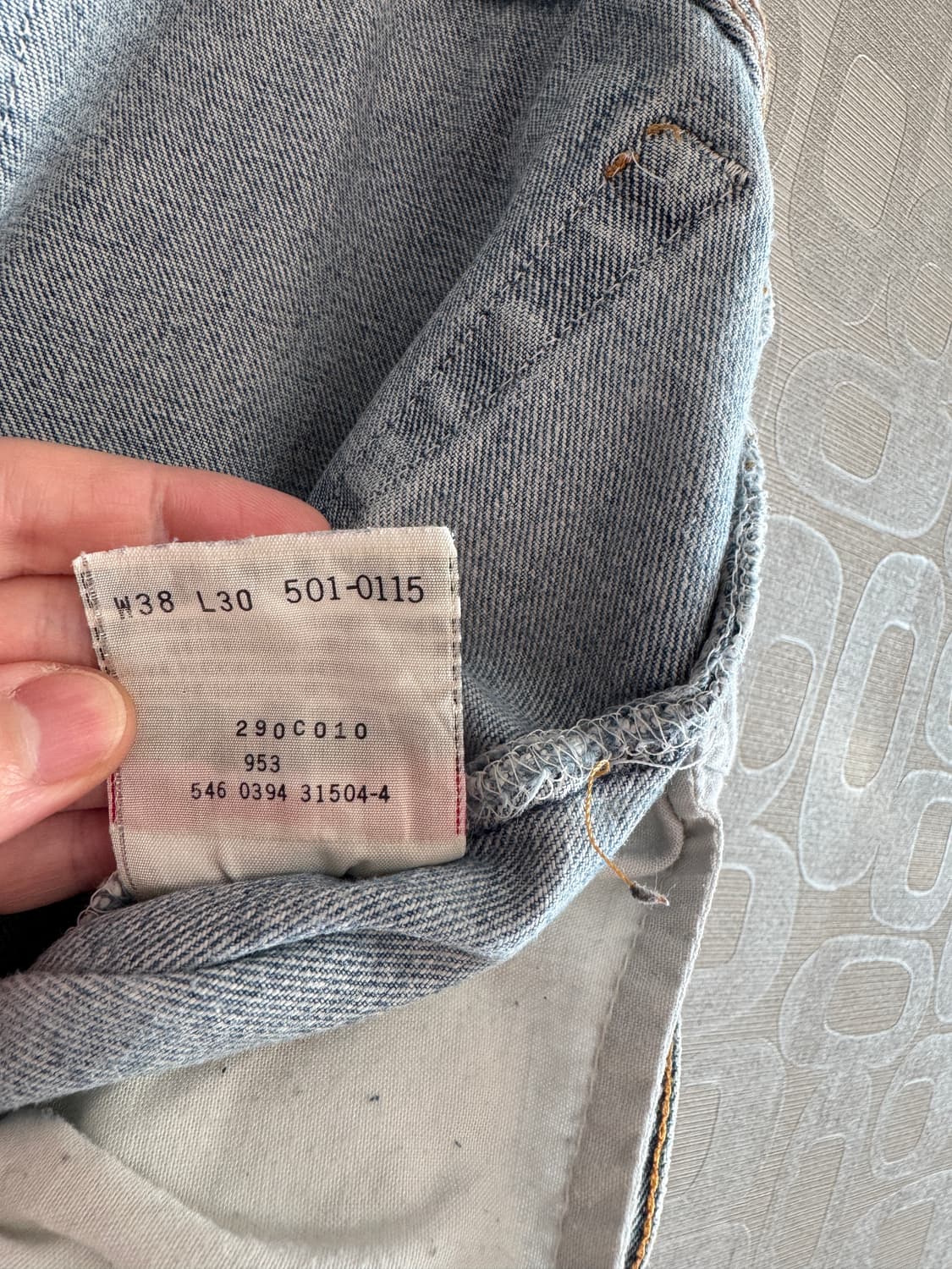 Levi's 리바이스 USA 빈티지 501 커스텀 데님 청바지 38 상품이미지8