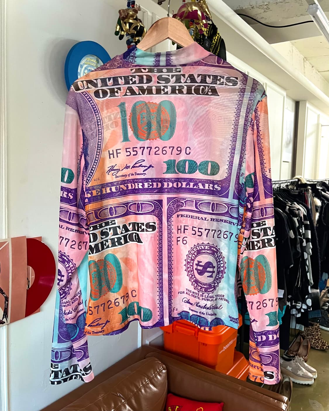 Psychedelic Dollar Pattern Long-Sleeve 상품이미지9