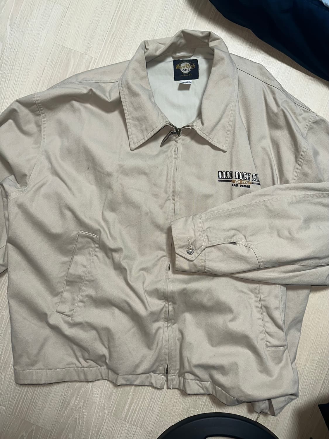 하드락카페 빈티지 자켓 베이지 XXL 상품이미지3