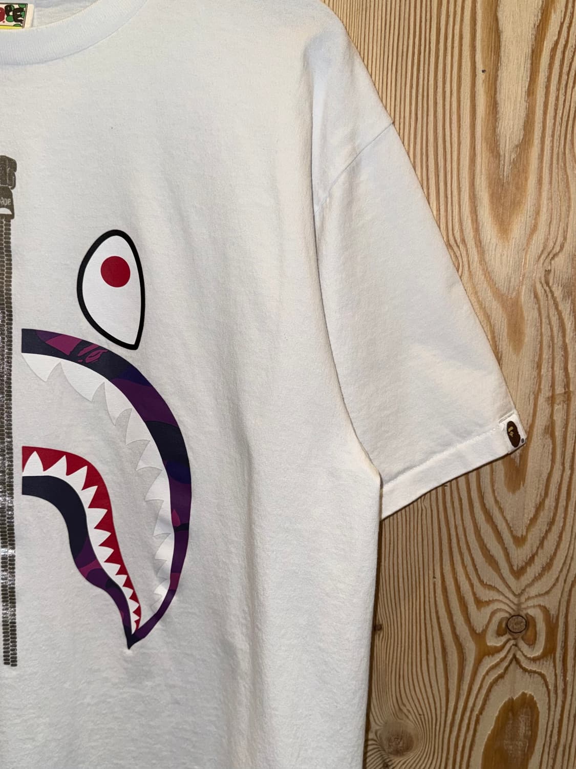 베이프 컬러 카모 마일로 샤크 반팔 상품이미지3