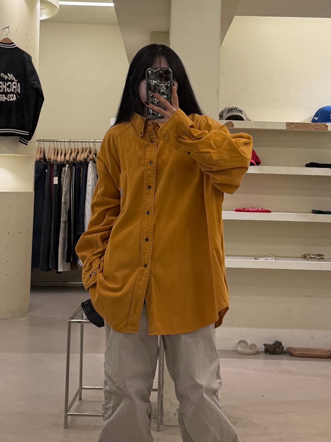 칼하트 코듀로이 포켓 셔츠 U1642 상품이미지1