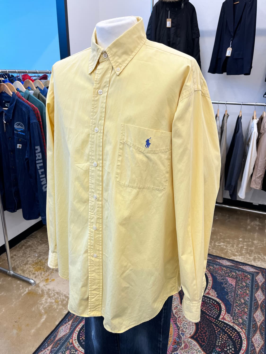 폴로 랄프 로렌 블레이크 셔츠 옐로우 상품이미지2
