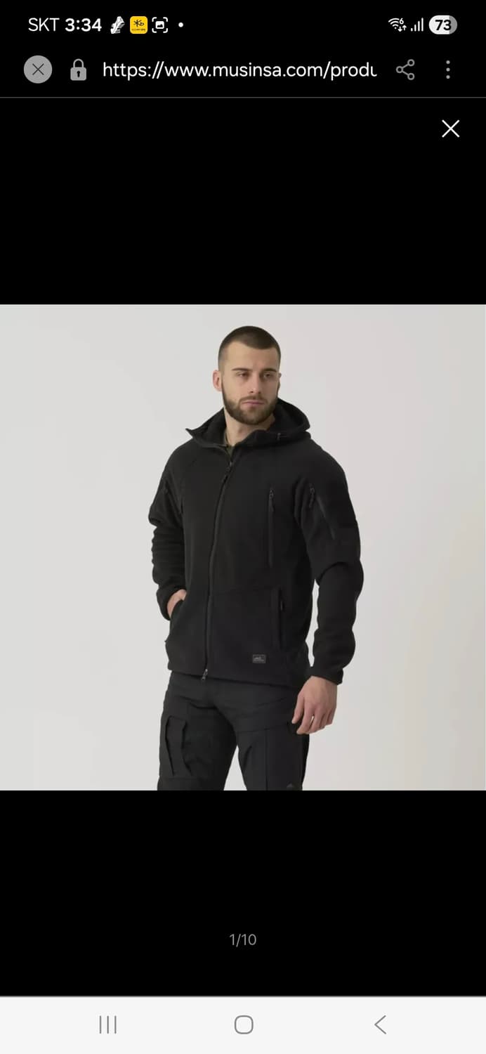 헬리콘텍스(Helikon-Tex) 패트리어트 헤비 플리스 자켓 블랙 상품이미지1