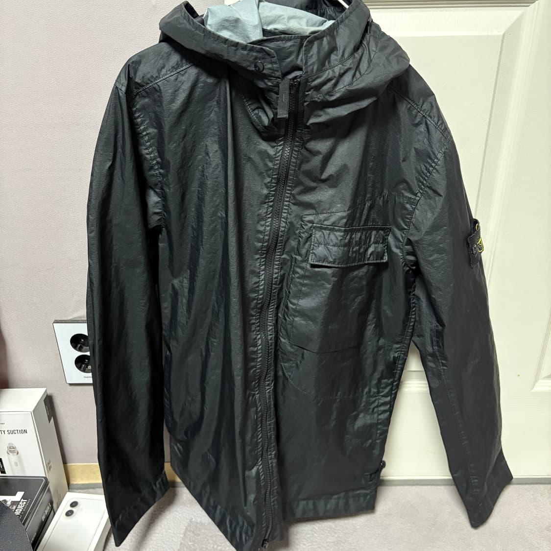 정품 스톤아일랜드 멤브라나 3L TC 후드 바람막이 M 상품이미지2