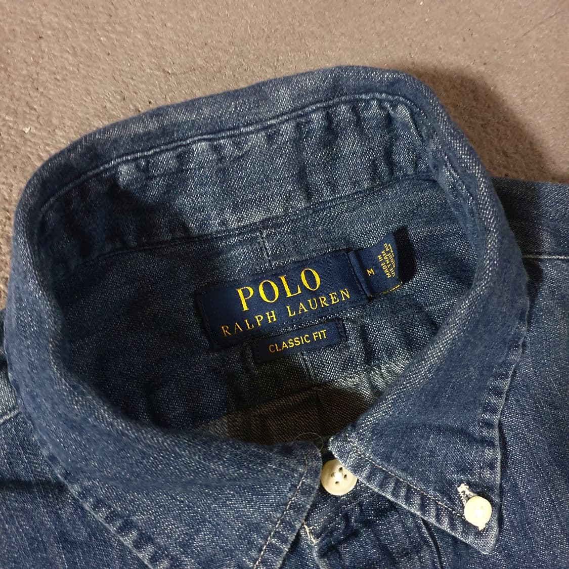 폴로 데님셔츠 M 상품이미지6