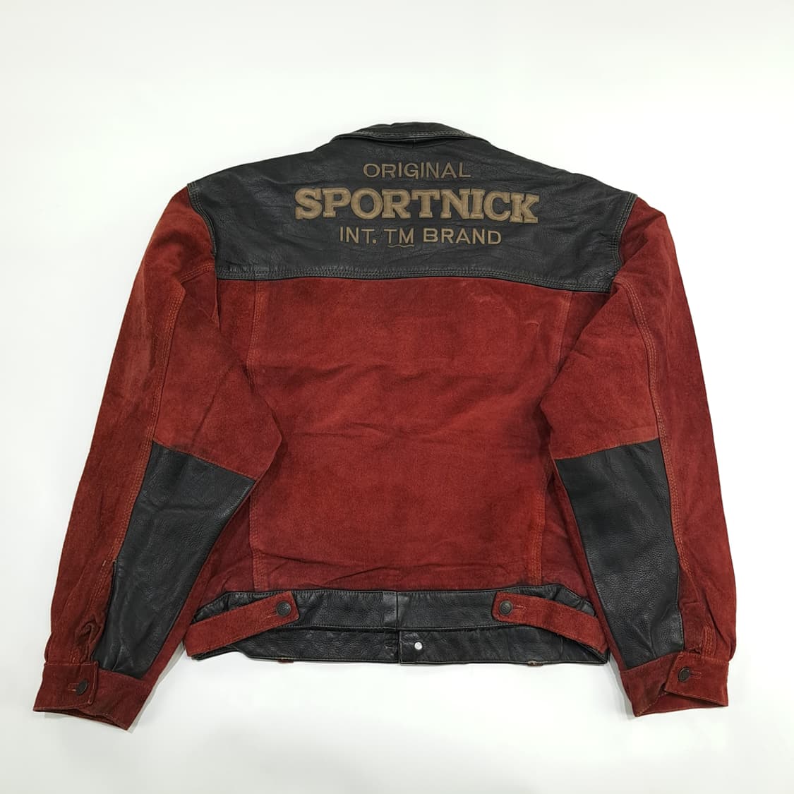 CN429 L SPORTNICK 스웨이드 & 가죽 투톤 자켓 상품이미지7