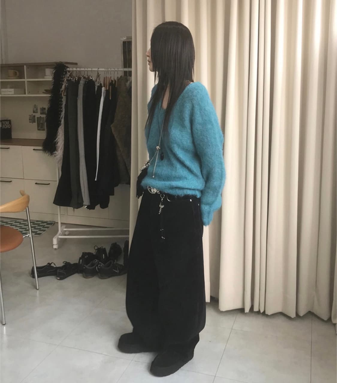 브이넥 니트 상품이미지1