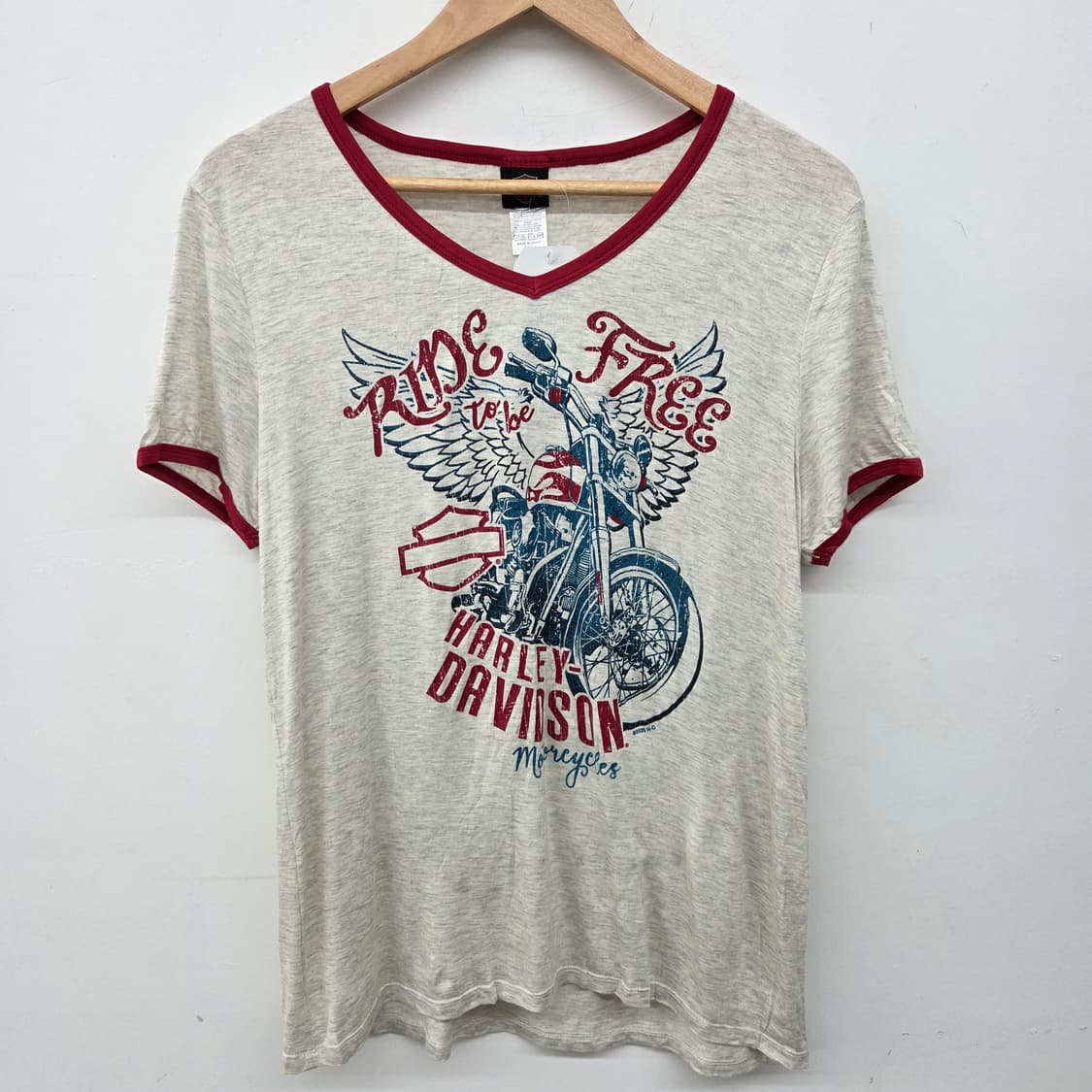 할리데이비슨 오토바이 반팔 티셔츠 여성 M 상품이미지2
