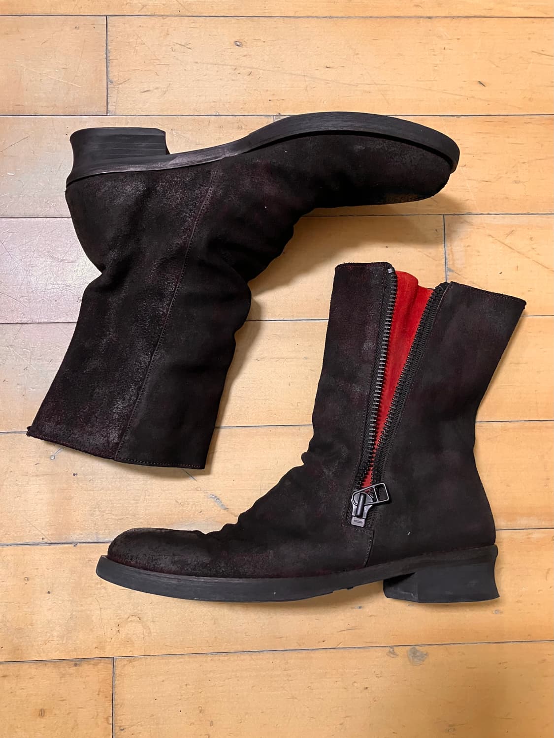 Alfredo bannister 90s 롱 드레이프 오일워시드 부츠 42 상품이미지3