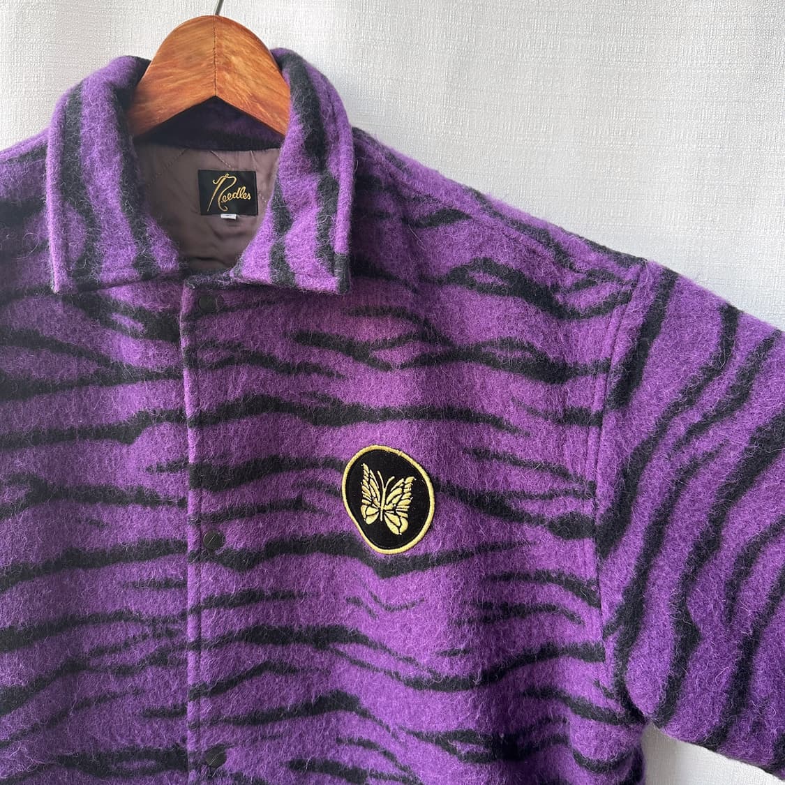 니들스 22AW 타이거 샤기 코치 재킷 퍼플 L 상품이미지2