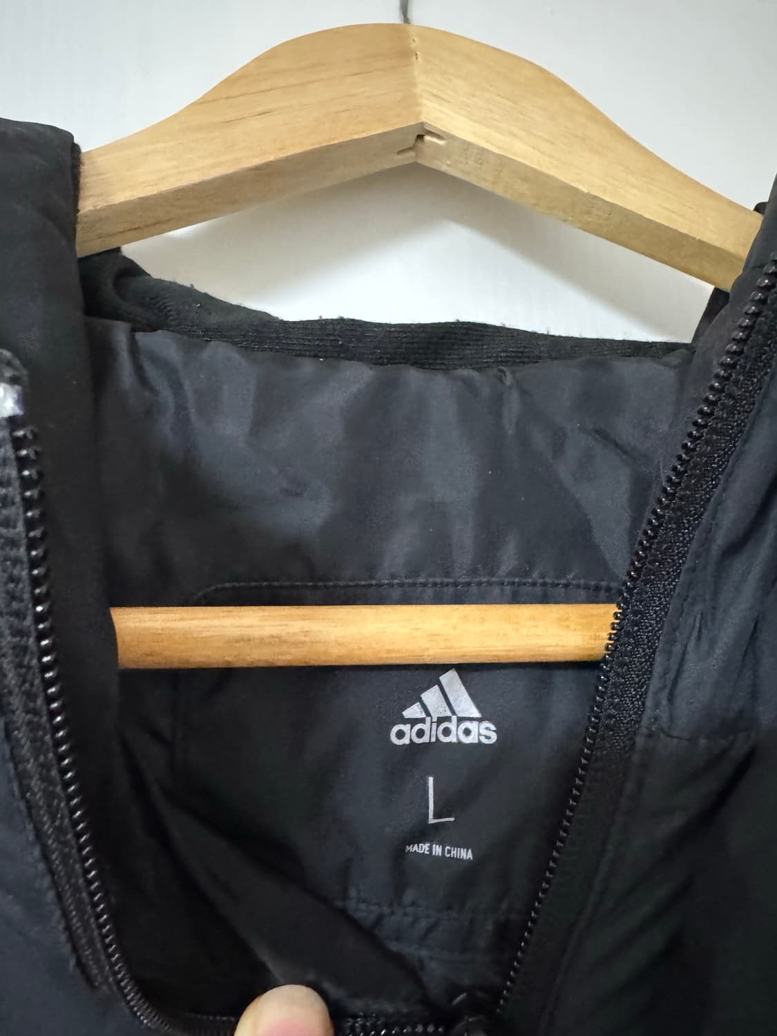 아디다스 3선 롱패딩 블랙 L 상품이미지2