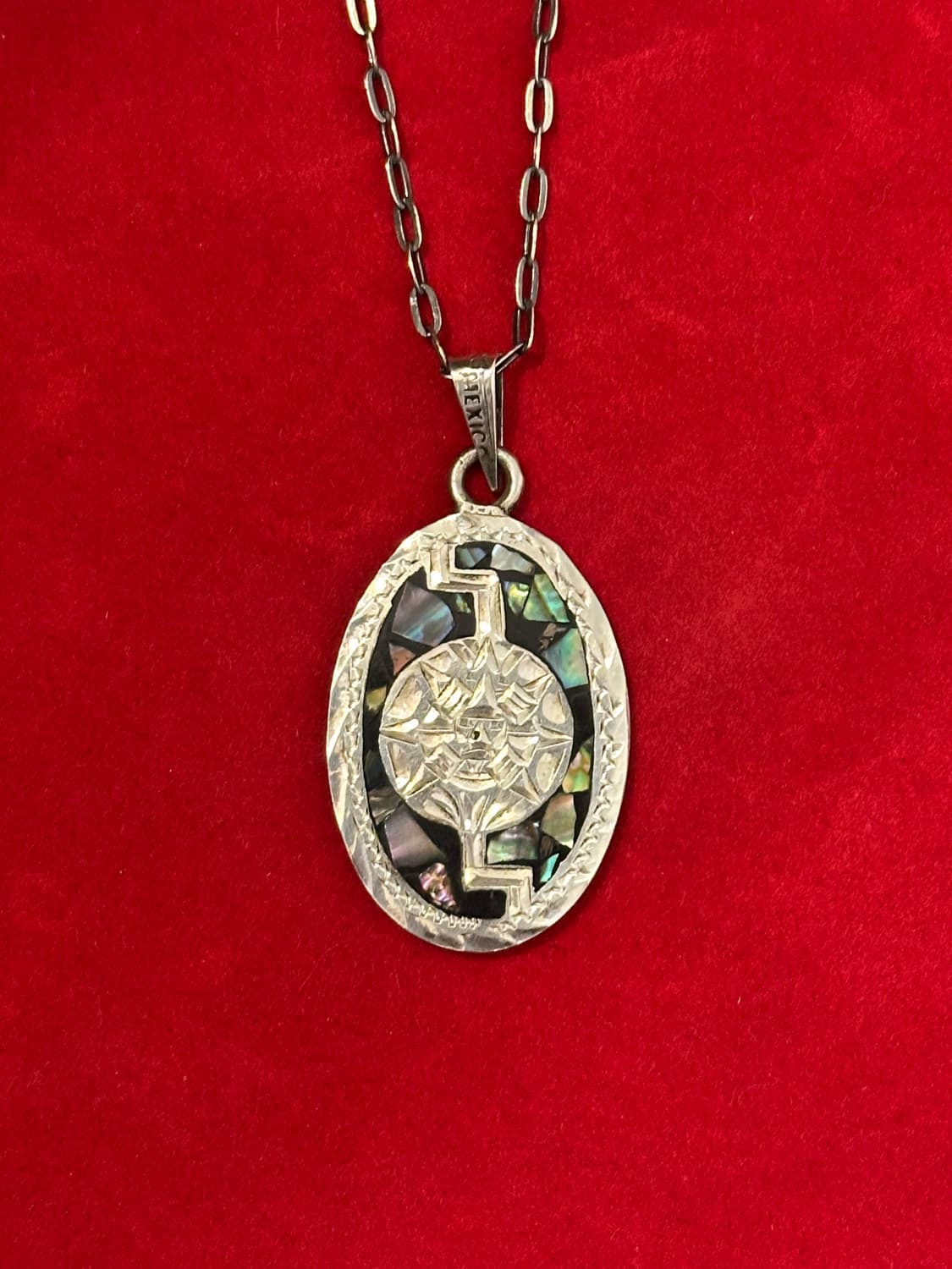 Mexico Vintage Double Face Pendant 925si 상품이미지1