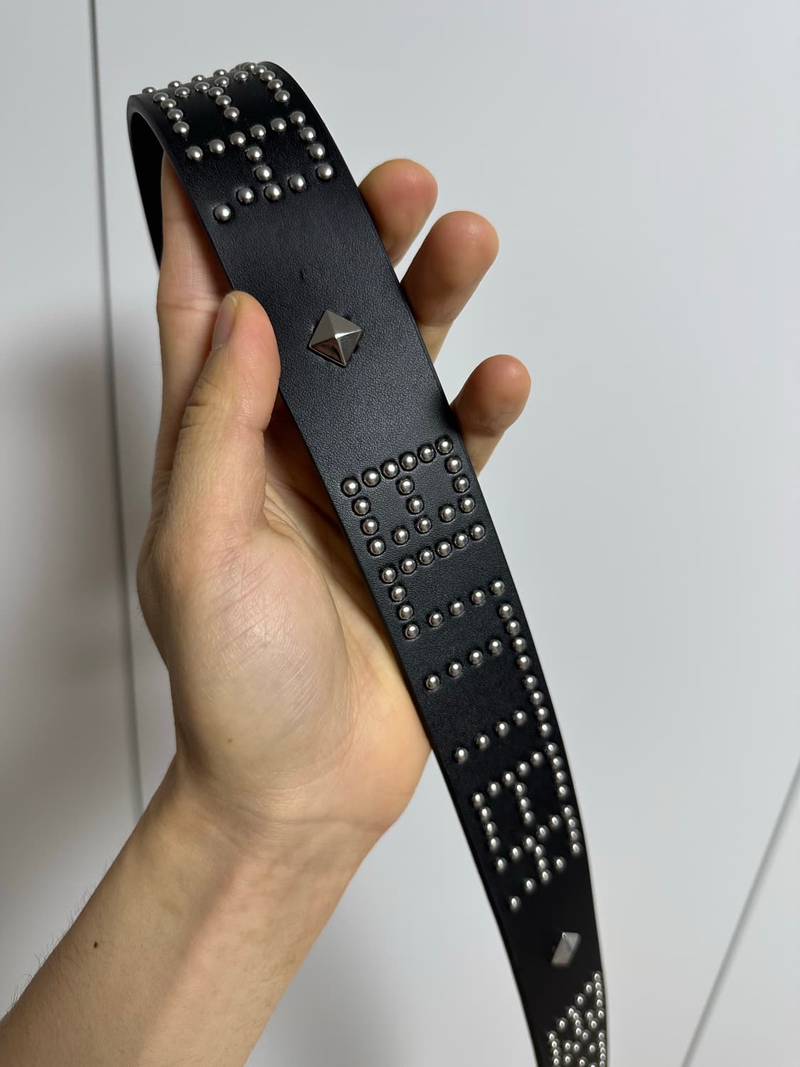 Butter Goods 버터굿즈 레더 스터드 벨트 급처 상품이미지3