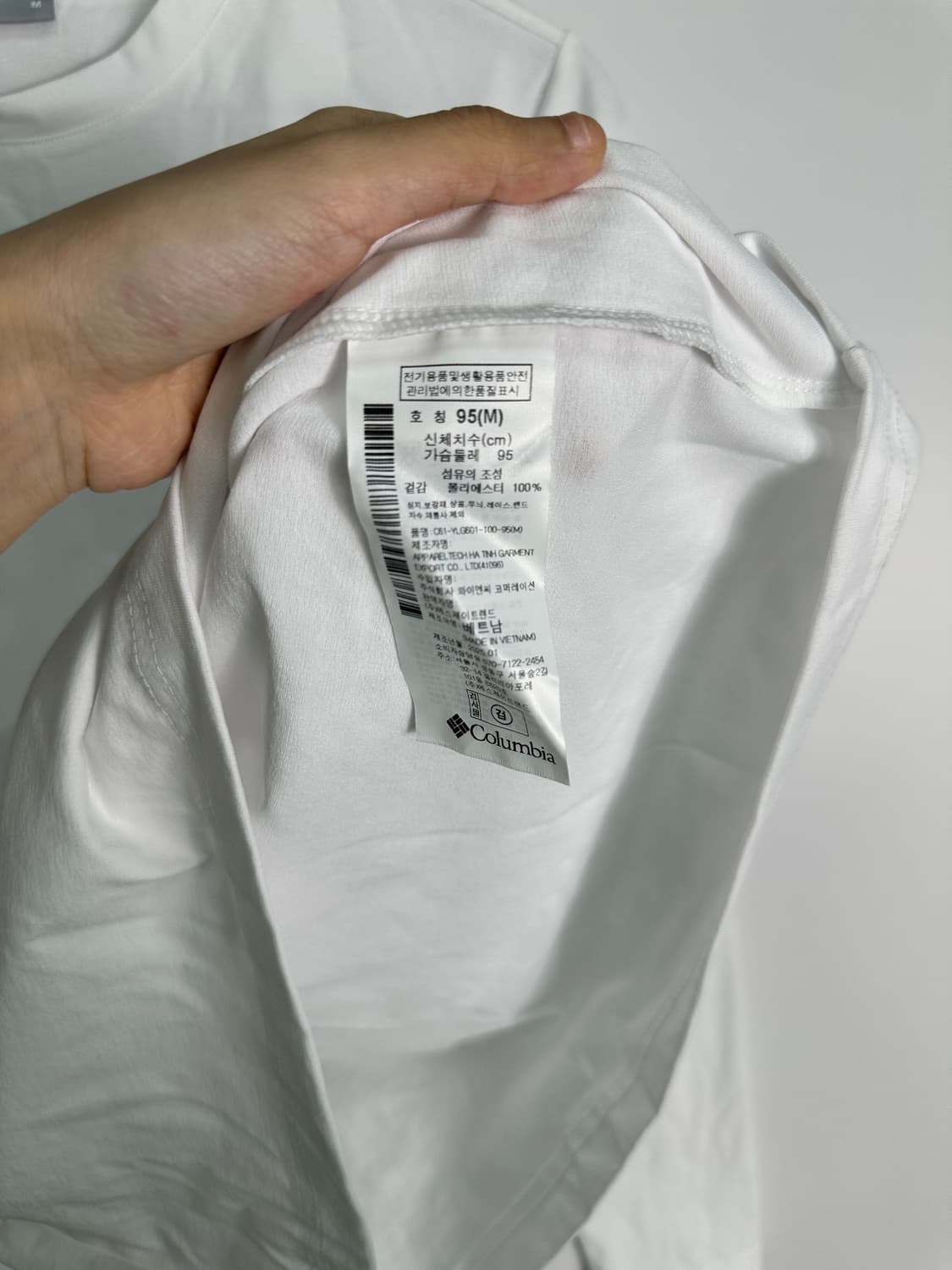 Columbia 화이트 롱슬리브 상품이미지3