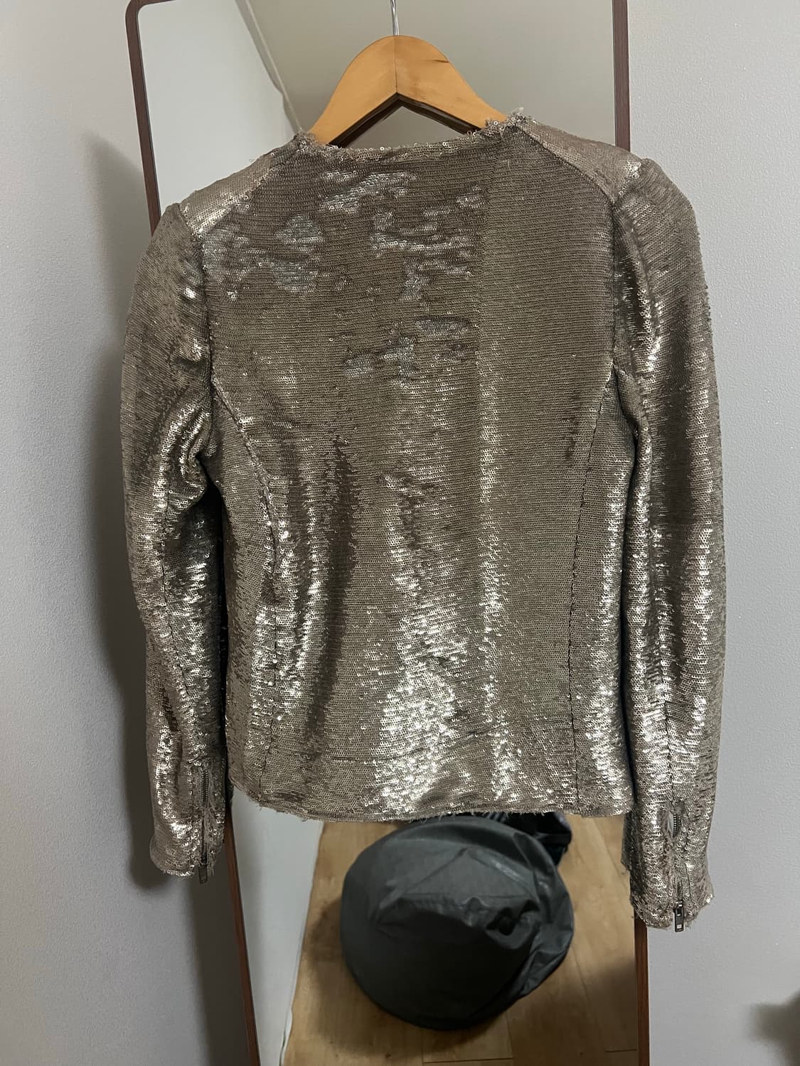 Iro 메탈릭 실버 자켓 슬림핏  상품이미지4