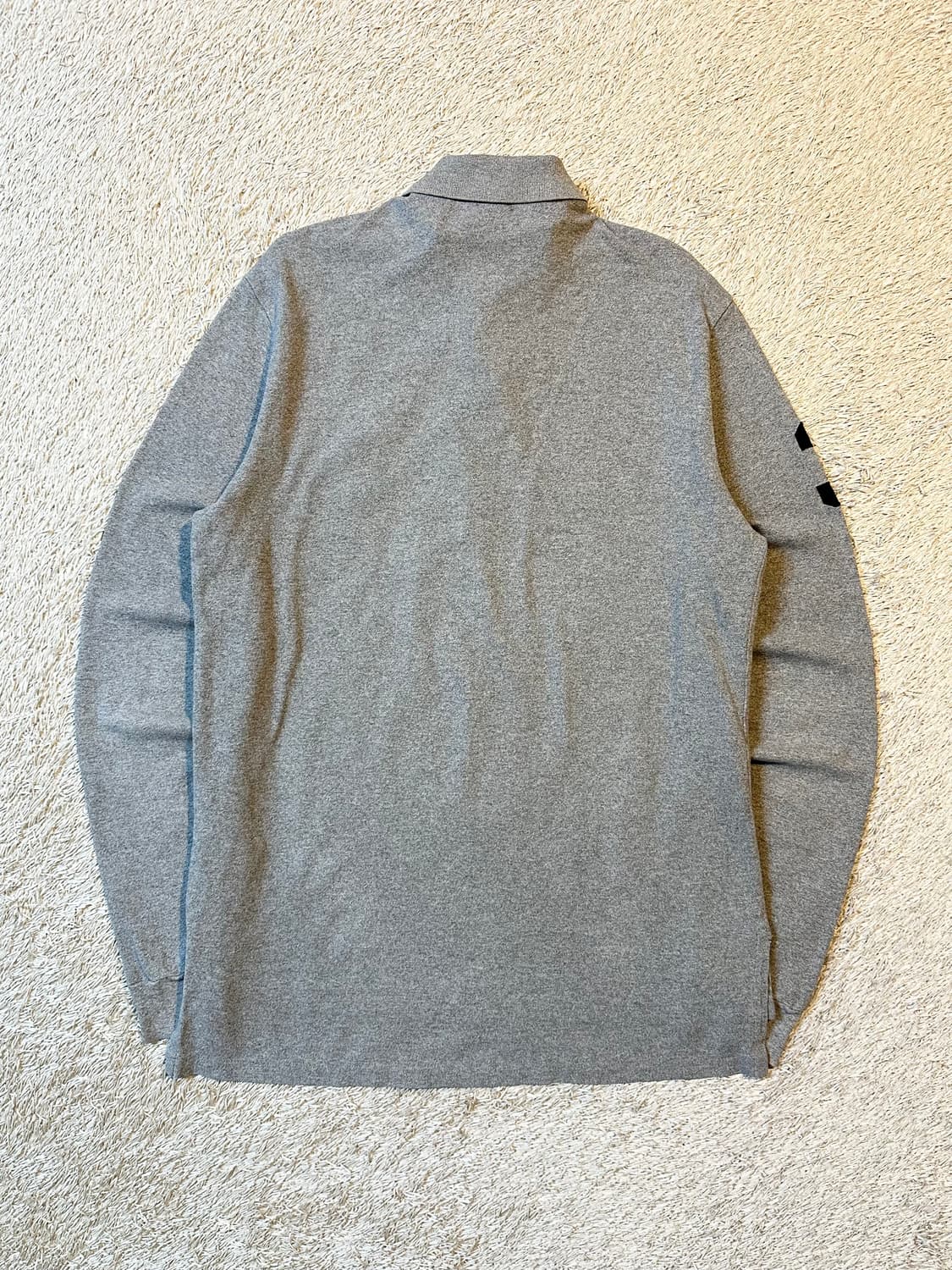 폴로 랄프로렌 신형 커스텀핏 빅포니 로고 PK 긴팔 카라티 그레이 상품이미지3