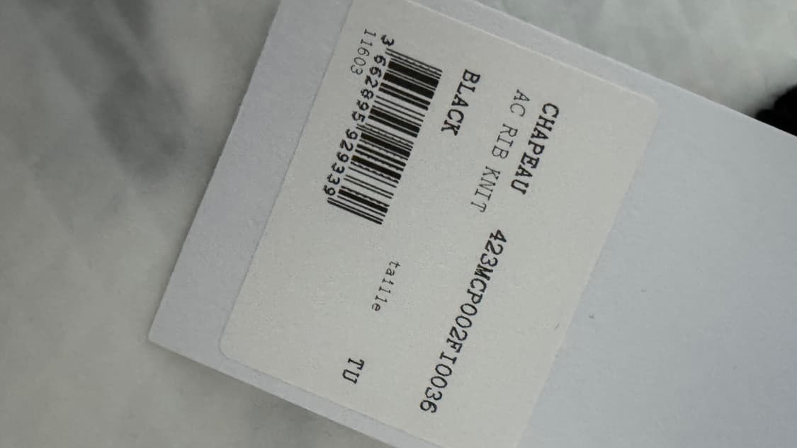 꾸레쥬 블랙 울 비니 새상품 상품이미지3