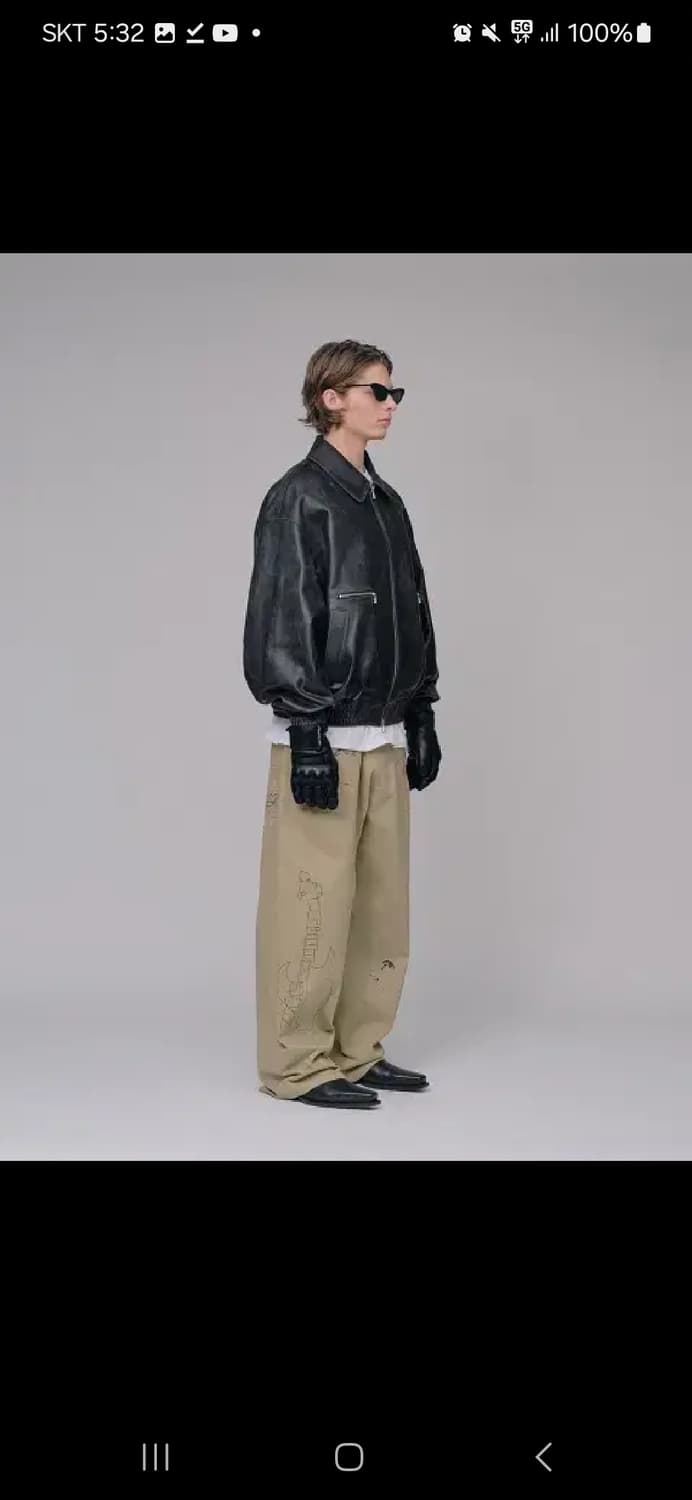 stu hank 레더자켓 L 상품이미지5
