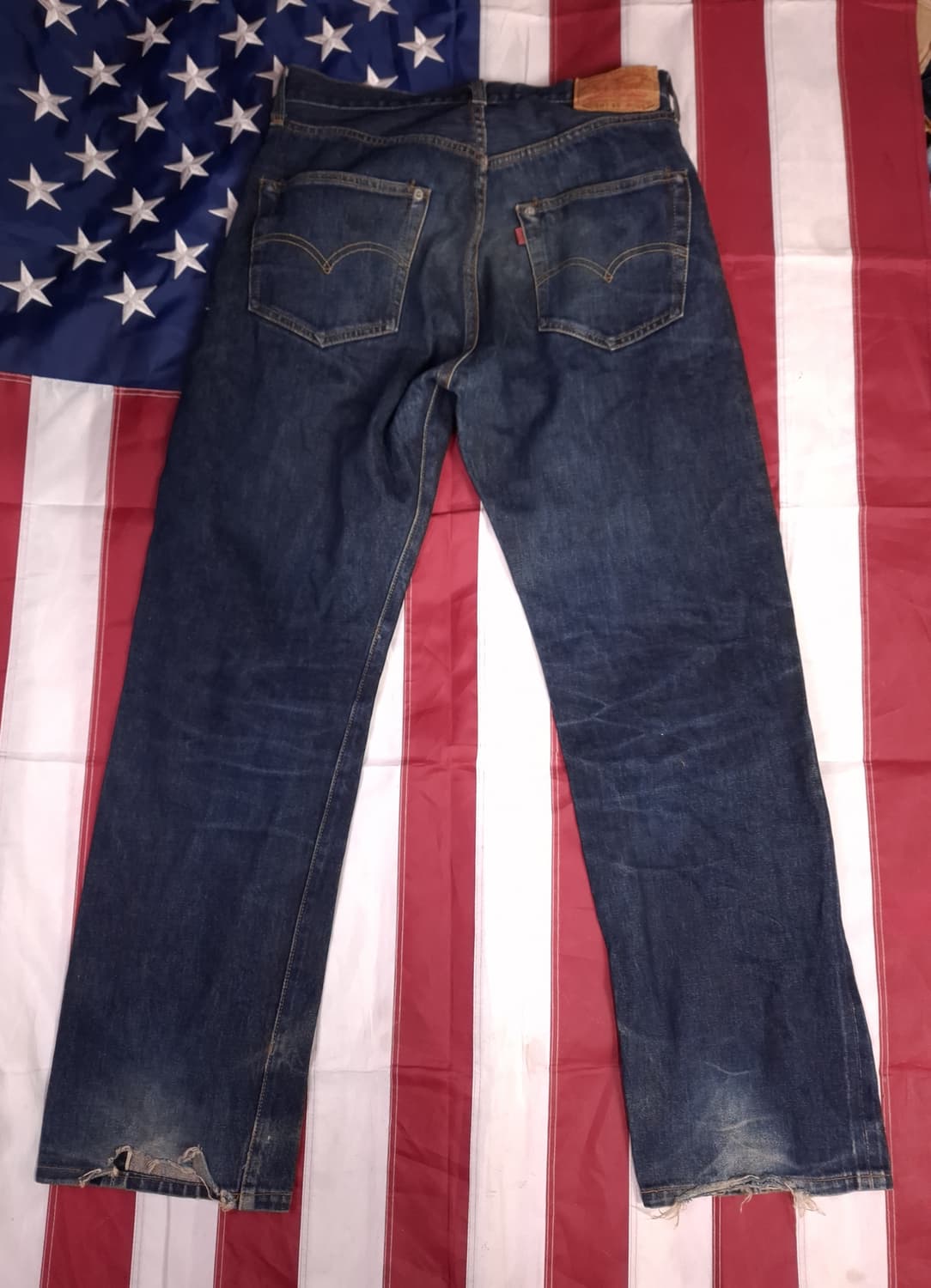 오리지날 미국제조 발렌시아 리바이스 501-XX 셀비지 데님진 상품이미지5