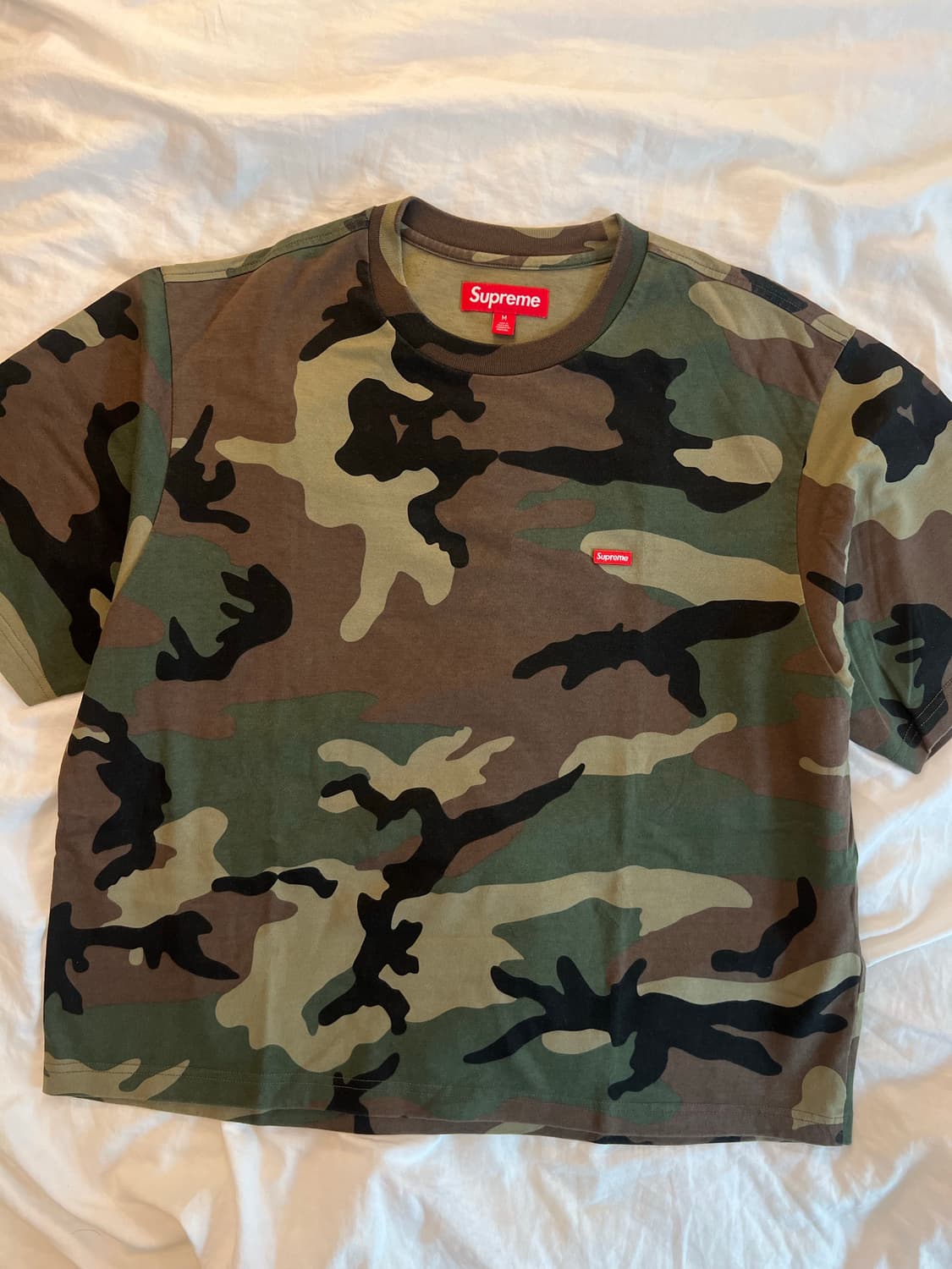 [크롭] 슈프림 스몰 박스로고 카모 티셔츠 25SS - M 상품이미지4