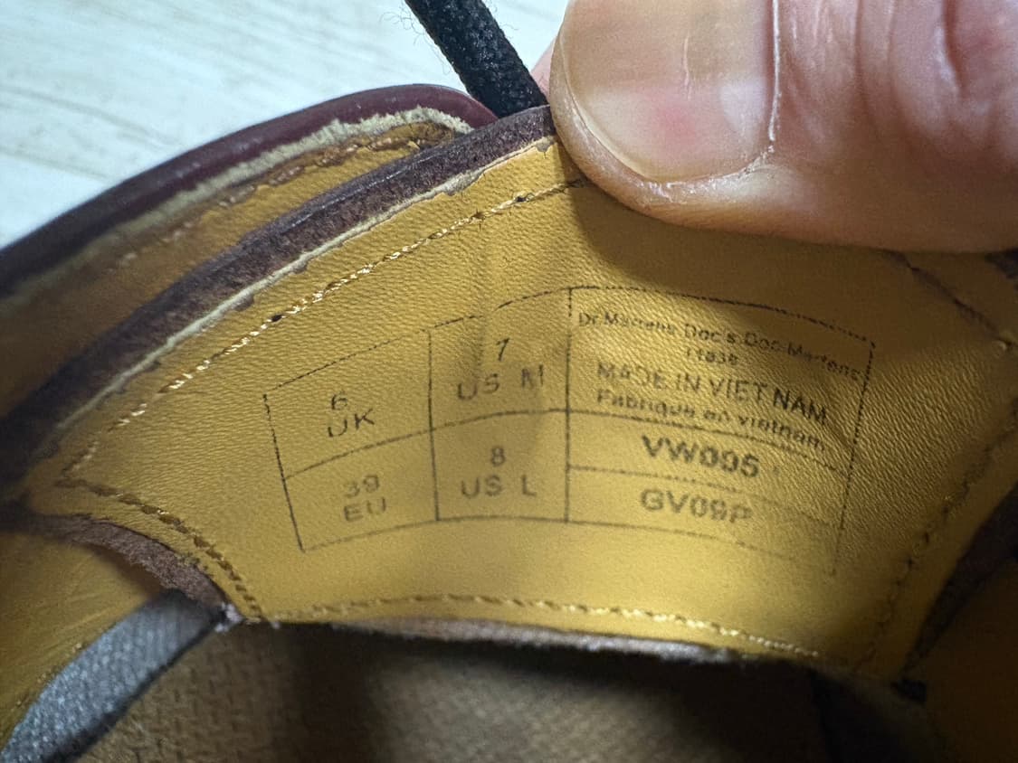 닥터마틴 1461 3홀 체리레드 250 상품이미지7