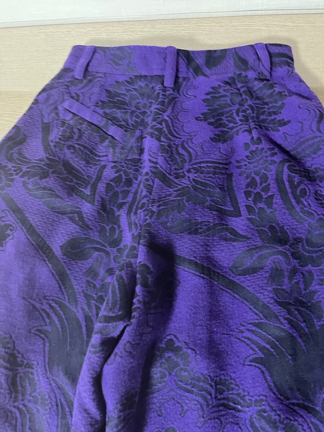 10 비비안 웨스트우드 골드라벨 퍼플 플로랄 벌룬 크롭 팬츠 상품이미지8