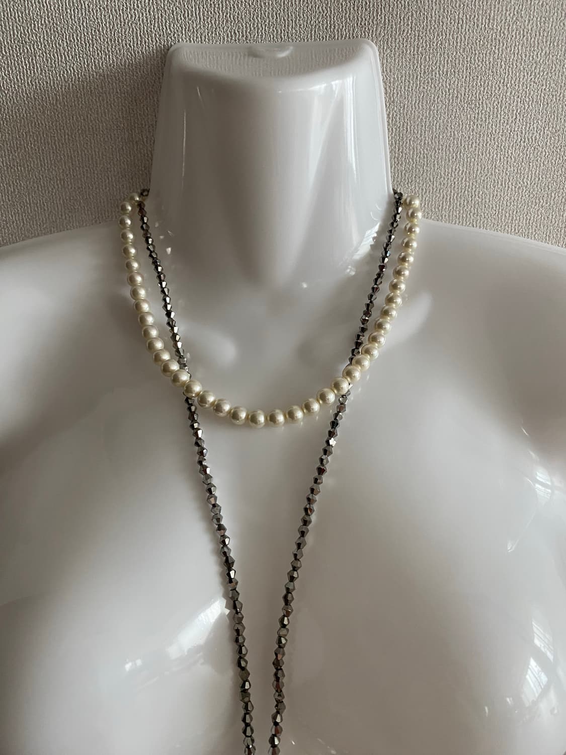빈티지 비즈 모조진주 목걸이 일괄 상품이미지7
