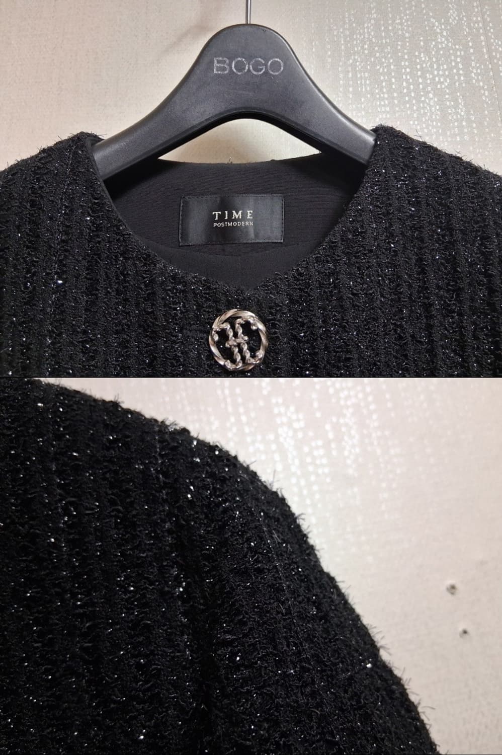 TIME 타임 블래 트위드 반팔쟈켓 66반 적당
국내 한섬정품
춘추 반팔 상품이미지5