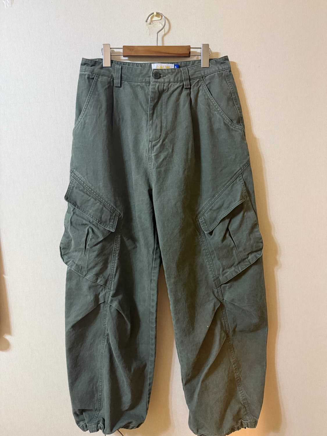 골든션샤인 Washed cargo pants_Khaki M사이즈 상품이미지3