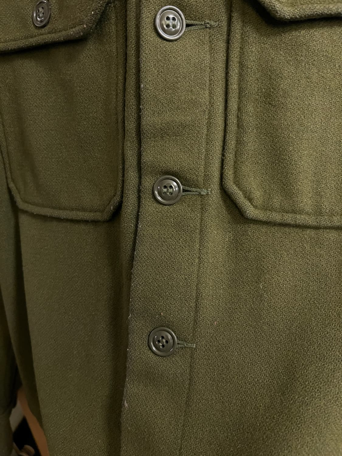 [S]60's 오리지널 U.S ARMY 미군 CPO 오피서 울 셔츠 상품이미지4