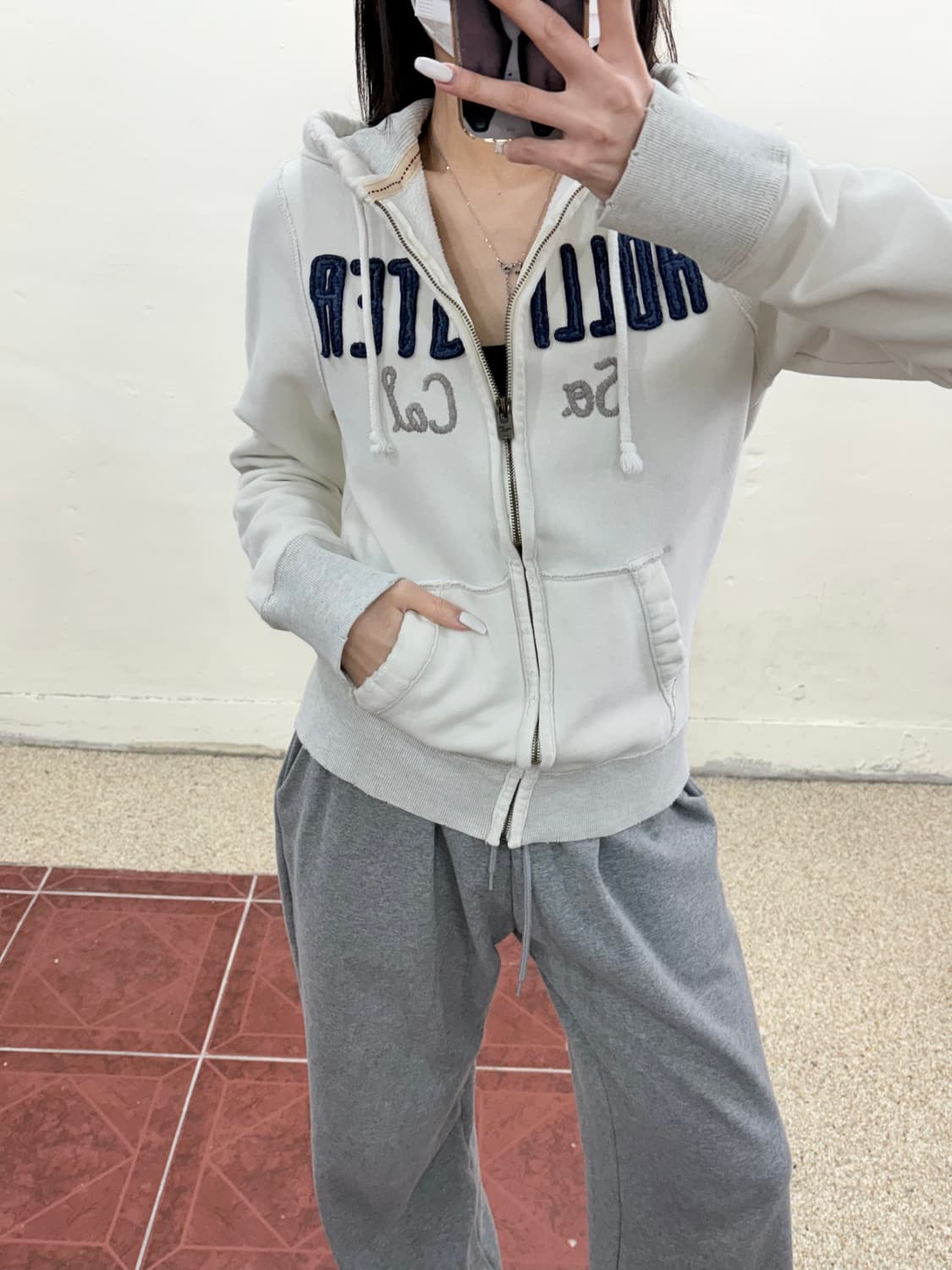 홀리스터 기모 후드집업 상품이미지8