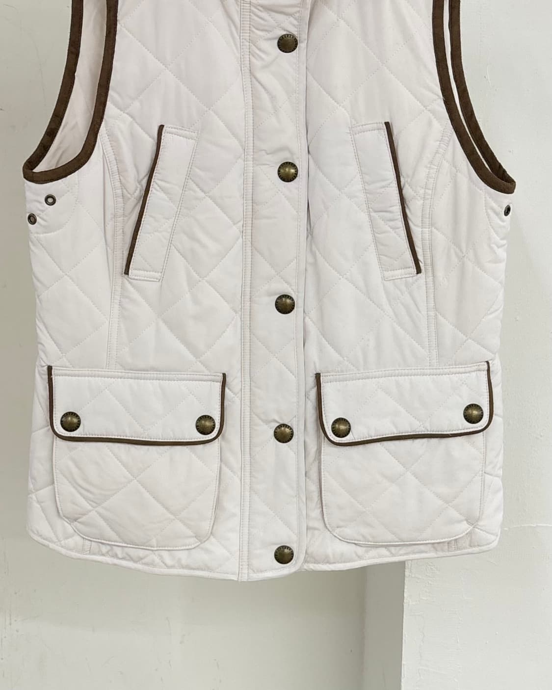 랄프 로렌 화이트 퀼팅 조끼 상품이미지5