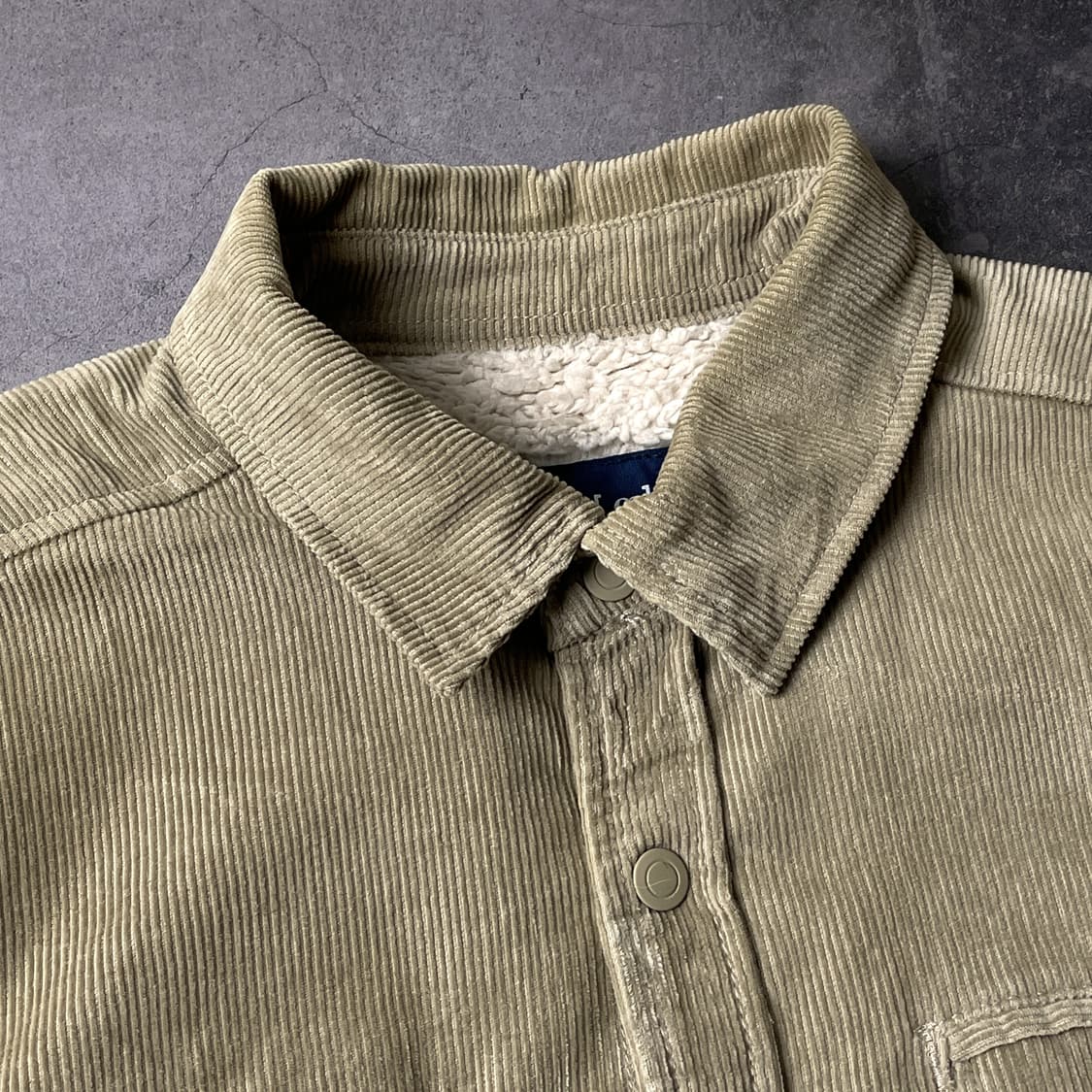UNKNOWN 빈티지 베이지 코듀로이 셰르파 셔츠자켓 A00444 상품이미지2