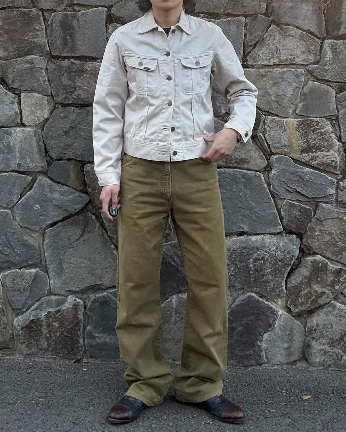 90s 리 Lee 코튼 트윌 부츠컷 팬츠 – 일본 생산 상품이미지2